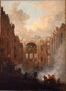 Incendie de l'Opera Hubert Robert
